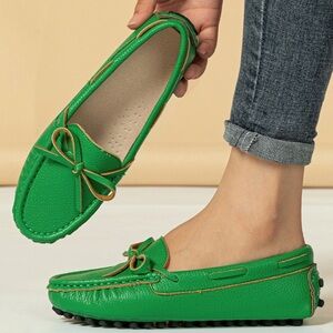 🆕 Leather Flat Driving Loafers